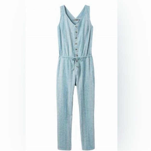COPY - Prana Wayfarer Organic Cotton Sleeveless Jumpsuit - Picture 4 of 4